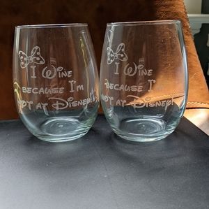 Disney Stemless Wineglasses